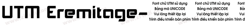 UTM Eremitage字体转换